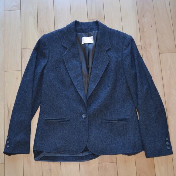 Vintage Pendleton Wool Blazer Suit Jacket Gray - Picture 1 of 5
